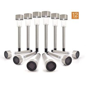 💡 Eternal Living Garden 12pk Solar Pathway Lights NEW